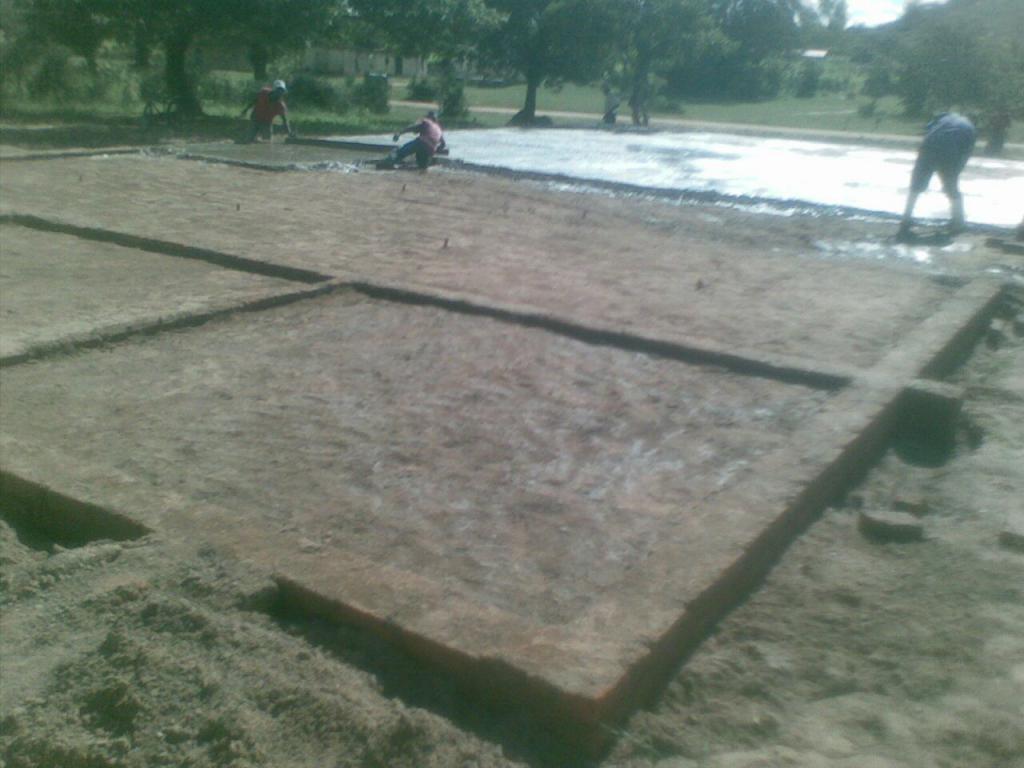 Mwatipedza Village Hall Construction - start to slab level